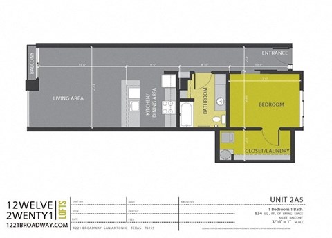 a floor plan of a bedroom apartment